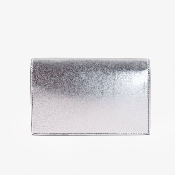 Saint Laurent Silver Leather Kate Tassel Crossbody Bag - Picture 4 of 13